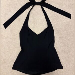 Zara Black Halter Top